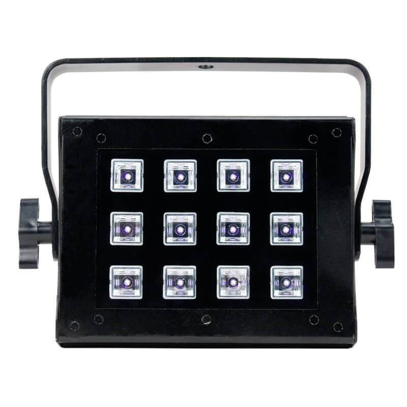 Adj uv flood 36 panel de luz negra de 12 leds de 3w